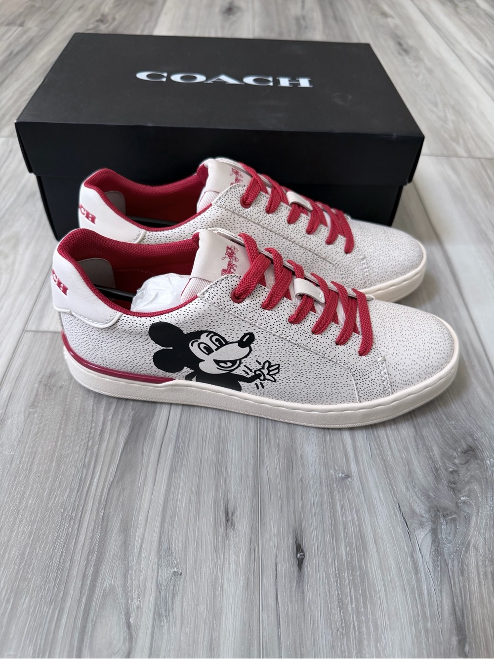 Coach x Disney Keith Haring Mickey Sneakers Women’s 8B New in Box